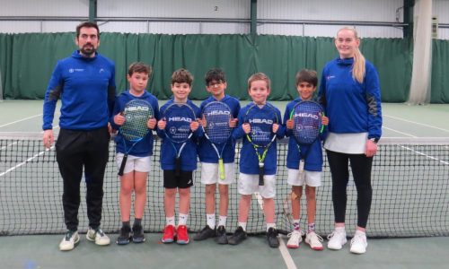 9U Boys team with rackets 1.3.26